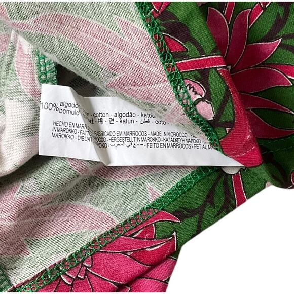 Zara Green Floral Cotton Blouse Women's Size Large NWT | 44-5 - Picture 3 of 5